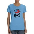 thumbnail image 1 of All American Girl W Kiss T-Shirt Women -Image by Shutterstock, Female Large, 1 of 4