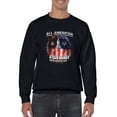 thumbnail image 1 of All American Grumpy Cat Face  Sweatshirt Men -T-Line Designs, Male Medium, 1 of 4