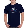 thumbnail image 1 of All American Hubby T-Shirt Men -Image by Shutterstock, Male 4X-Large, 1 of 4
