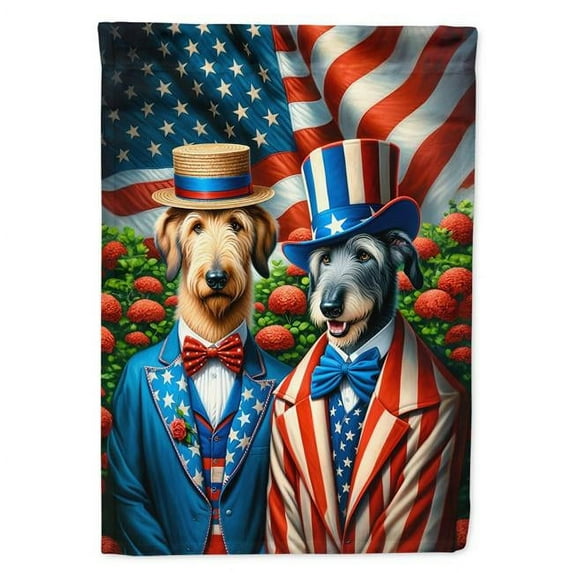 All American Irish Wolfhound House Flag 28 in x 40 in