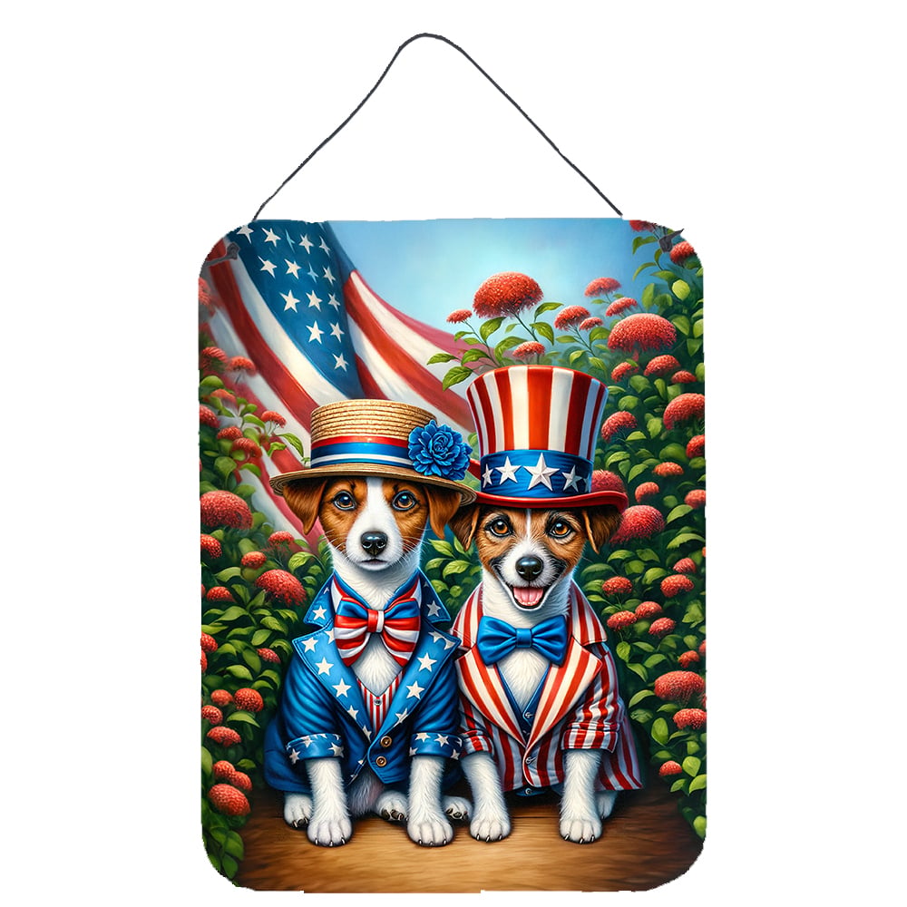 All American Jack Russell Terrier Wall or Door Hanging Prints 12 in x 16 in