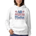 thumbnail image 1 of All American Mama. Hoodie Women -Image by Shutterstock, Female 4X-Large, 1 of 4