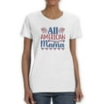 thumbnail image 1 of All American Mama. T-Shirt Women -Image by Shutterstock, Female 3X-Large, 1 of 4