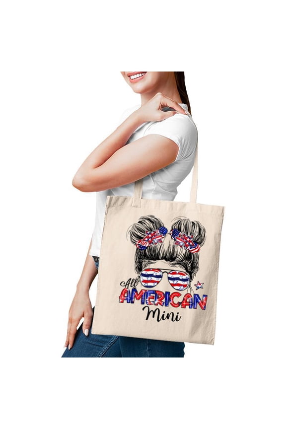 All American Mini 4Th Of July Usa Flag Kids Tote Bag