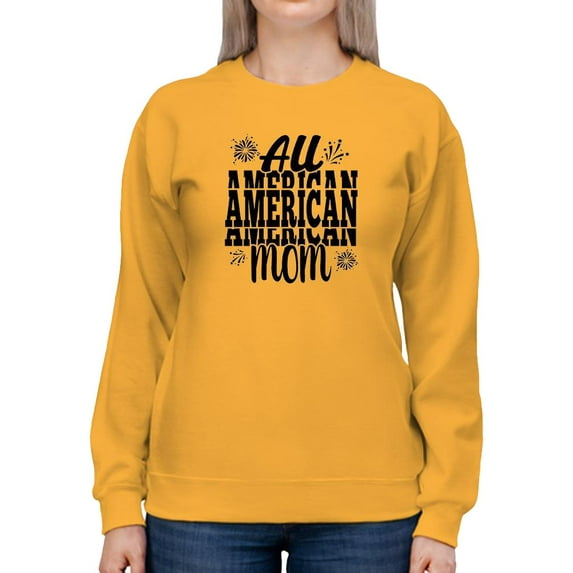 All American Mom Fireworks Sweatshirt Women -Image by Shutterstock, Female Small
