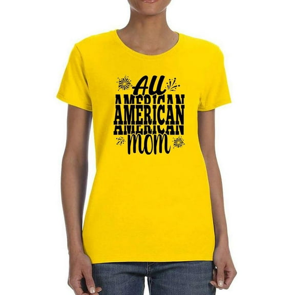 All American Mom Fireworks T-Shirt Women -Image by Shutterstock, Female 4X-Large