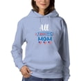 thumbnail image 1 of All American Mom Hearts Hoodie Women -Image by Shutterstock, Female Large, 1 of 4