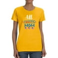 thumbnail image 1 of All American Mom Hearts T-Shirt Women -Image by Shutterstock, Female 4X-Large, 1 of 4