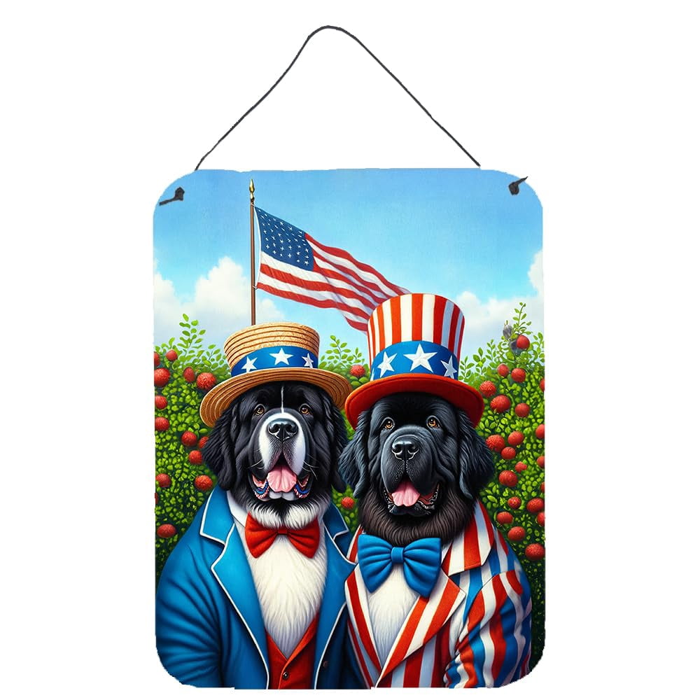 All American Newfoundland Wall or Door Hanging Prints 12 in x 16 in