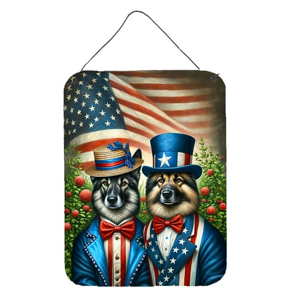 All American Norwegian Elkhound Wall or Door Hanging Prints 12 in x 16 in