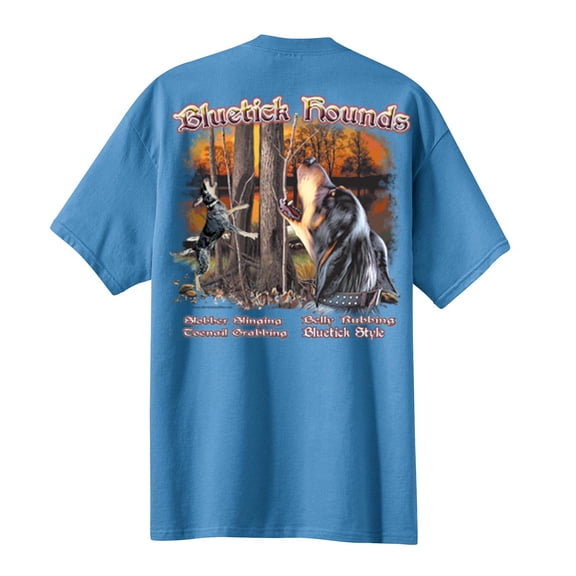 All American Outfitters Southern Hunting Bluetick Hounds Coonhound Hunter Bird Duck Rifle Outdoors Tee-Carolina-Medium