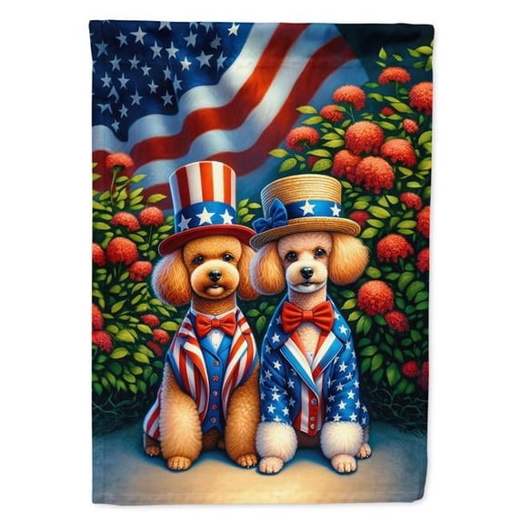 All American Poodle House Flag
