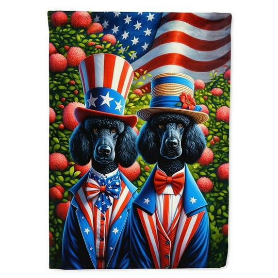 All American Poodle House Flag