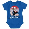 thumbnail image 1 of All American Popeye The Sailor Man Romper Boys or Girls Infant Baby Brisco Brands 6M, 1 of 7