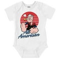 thumbnail image 1 of All American Popeye The Sailor Man Romper Boys or Girls Infant Baby Brisco Brands 6M, 1 of 6