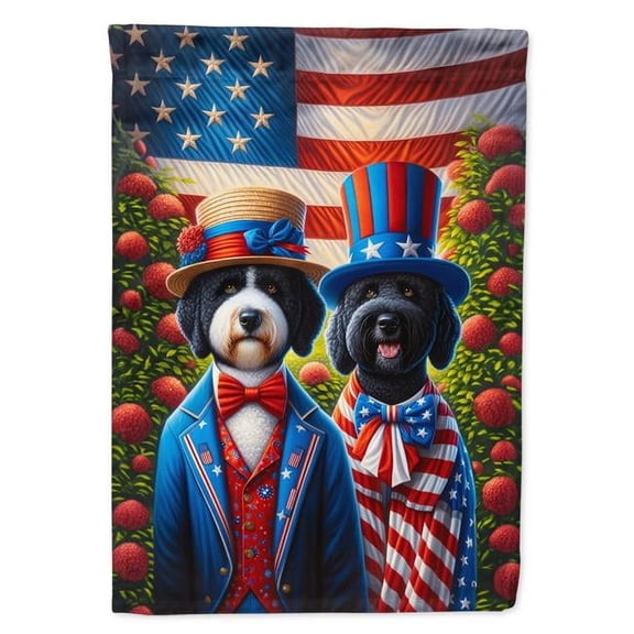 All American Portuguese Water Dog House Flag
