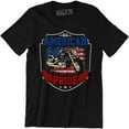 thumbnail image 1 of All American Pride Biker Chopper Men's USA Flag United States T-Shirt, 1 of 4
