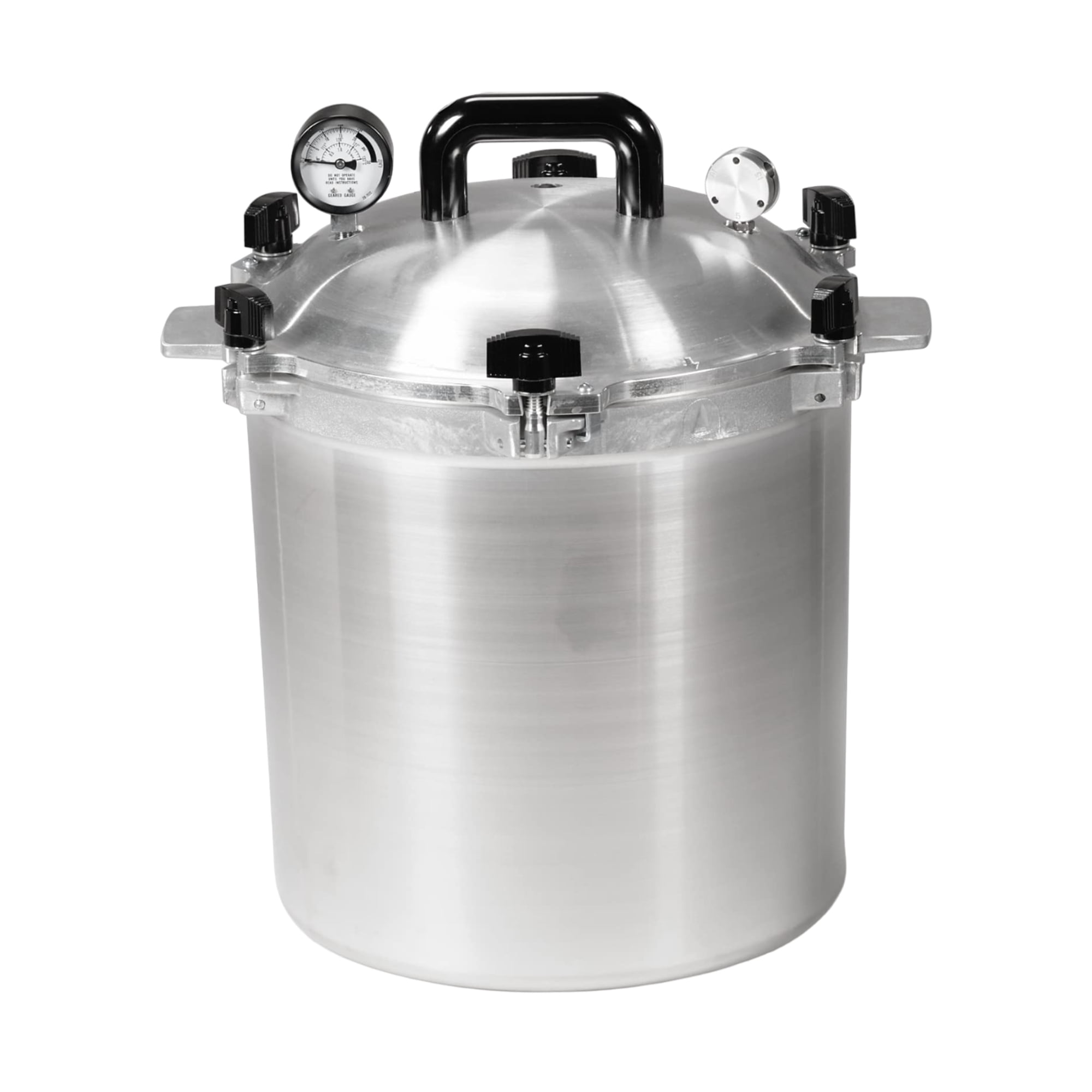 Mirro 92116 Polished Aluminum 5 / 10 / 15-psi Pressure Cooker / Canner Cookware, 16-Quart, Silver