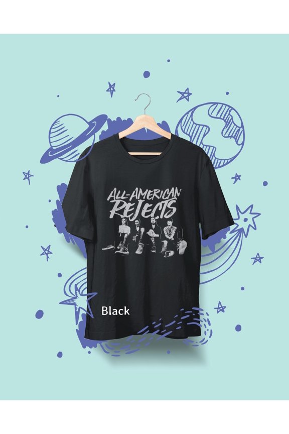 All American Rejects Inspired Graphic Tee - Comfort Colors Pop Punk Fan Apparel for Music Lovers