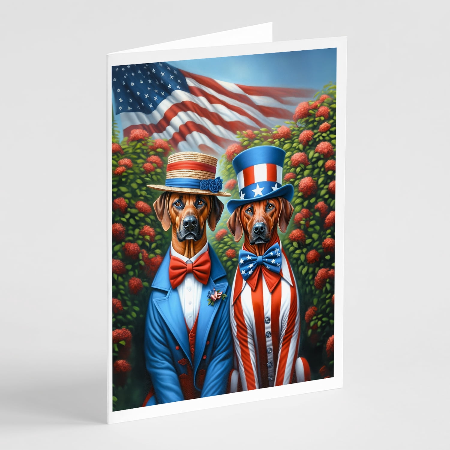 All American Rhodesian Ridgeback Greeting Cards Pack of 8 7 in x 5 in
