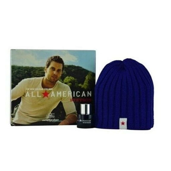 All American Stetson 1.0 oz cologne spray+ knit ski cap starring tom brady NIB