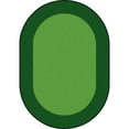 thumbnail image 1 of All Around 5'4" x 7'8" Oval area rug in color Green, 1 of 2