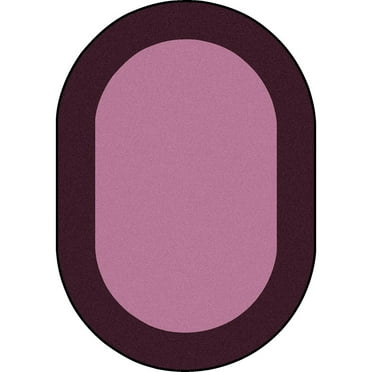 All Around 5'4" x 7'8" Oval area rug in color Purple