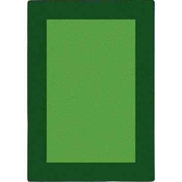 All Around 5'4" x 7'8" area rug in color Green