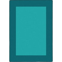 All Around 7'8" x 10'9" area rug in color Teal
