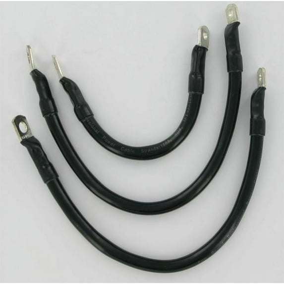 All Balls Battery Cable Kit Translucent Black 79-3009-1