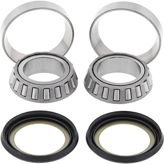 All Balls Racing Steering Bearing Kit 22-1002 for Honda Motorcycle Models, Precision Machined