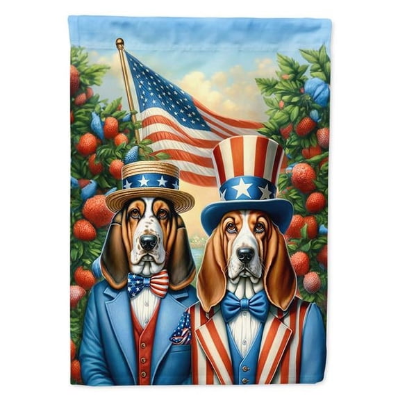 All Basset Hound Garden Flag 11.25 in x 15.5 in
