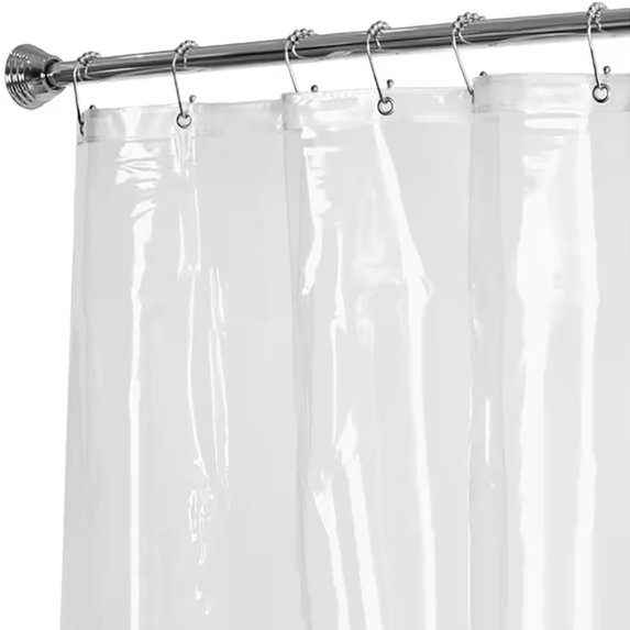 All Bath Super Heavy Weight PEVA Shower Curtain Liner, Clear, 70x72 Inches