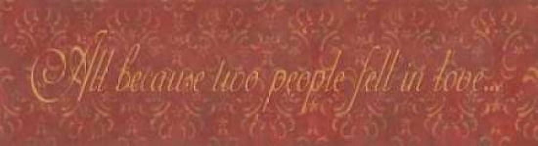 All Because Two People Fell in Love Canvas Art - Stephanie Marrott (8 x 24)
