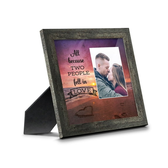 All Because Two People Fell in Love, Picture Frame for Couples and their Family, 6400BW