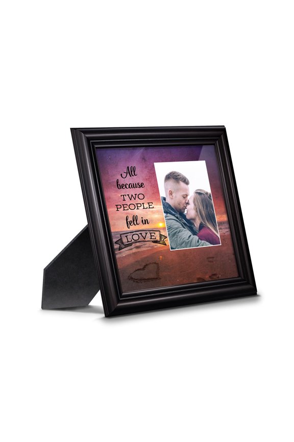 All Because Two People Fell in Love, Picture Frame for Couples and their Family, 6400B