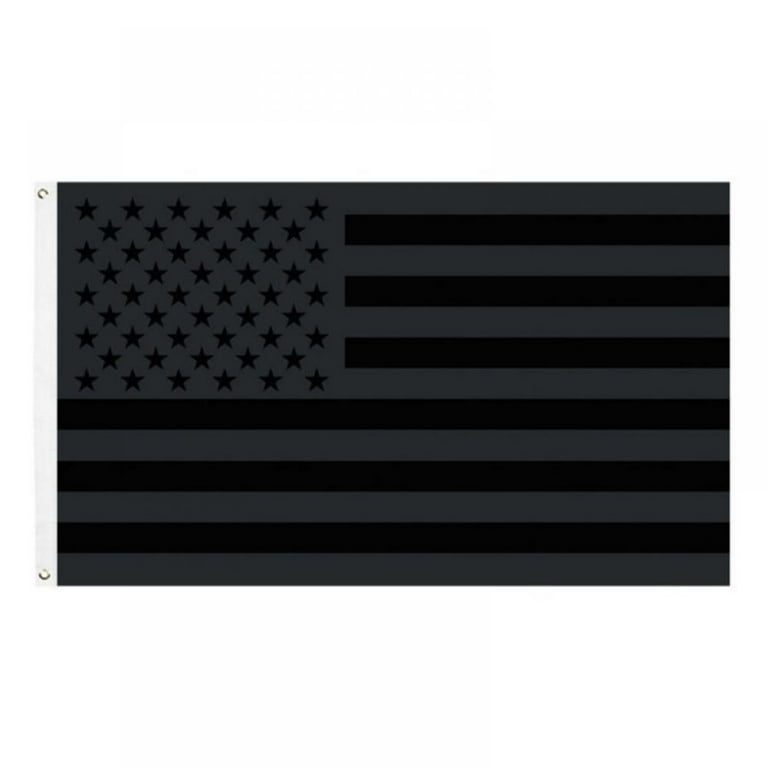 All Black American Flag 3x5 Outdoor Indoor -Double Sided Printing