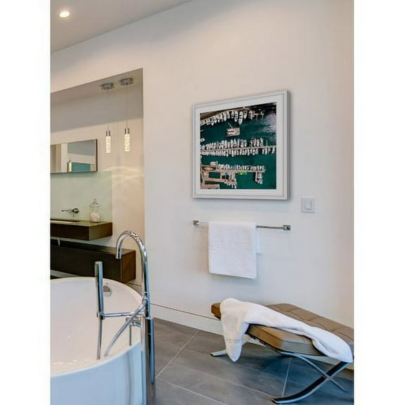 "All Boats Docked" Framed Painting Print