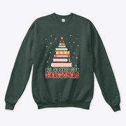 All Booked For Christmas Funny Book Lover Sweatshirt