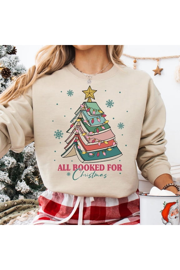 All Booked Sweatshirt, Book Tree Sweater, Book Lovers Sweater, Bookish, Teacher All Size S-5Xl