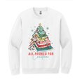 thumbnail image 1 of All Booked for Christmas Sweatshirt, Book Tree Shirt for Book Lovers, Bookworm Holiday Sweatshirt, 1 of 5
