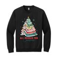 thumbnail image 1 of All Booked for Christmas Sweatshirt, Book Tree Shirt for Book Lovers, Bookworm Holiday Sweatshirt, 1 of 6