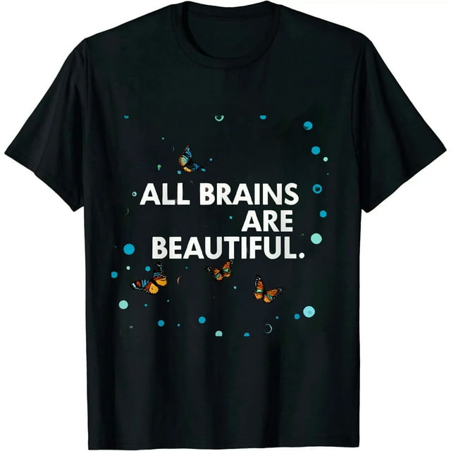 All Brains Are Beautiful Caring for Autism T-Shirt - Walmart.com