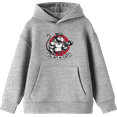 thumbnail image 1 of All Buff no Fluff Gym Rat Youth Heather Gray Long Sleeve Hoodie-Medium, 1 of 3