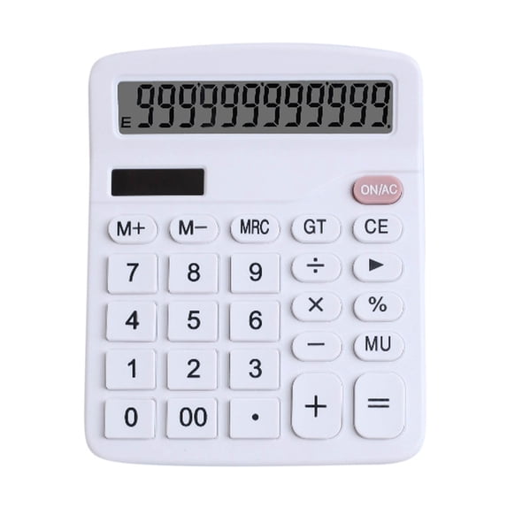 Clearance Deal! Kyusrd Calculator 12 Digit Desktop Basic Calculato Dual-Power With Large LCD Display