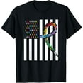 thumbnail image 1 of All Cancer Matters Awareness USA Flag All Ribbons T-Shirt, 1 of 4