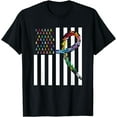 thumbnail image 1 of All Cancer Matters Awareness USA Flag All Ribbons T-Shirt, 1 of 4