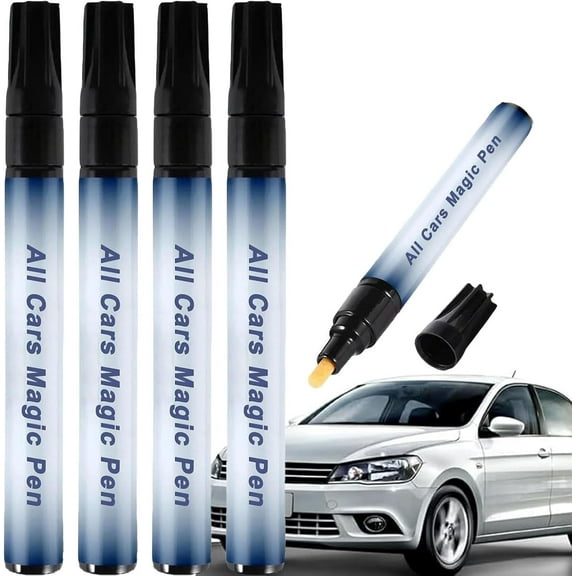 All Cars Magic Pen For Car Scratches, Magic Car Scratch Removal Pen, Quick Fix for Scratches and Paint Damage, Easy to Use, Fits All Car Colors (4)