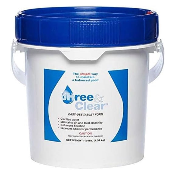 All-Chem Industries pHree & Clear Pool Balance & Clarifier , 10 lbs Fast-Dissolving Alkalinity & pH Control Prevents pH