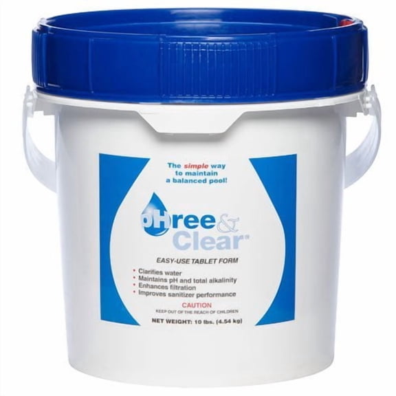 All Chem Industries All-Chem Industries pHree & Clear Pool Balance & Clarifier Tablets, 10 lbs – Fast-Dissolving Alkalinity & pH Control – Prevents pH Bounce F185010040CD